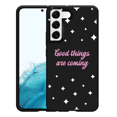 Cazy Hoesje Zwart geschikt voor Samsung Galaxy S22 - Good Things