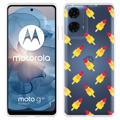 Cazy Hoesje geschikt voor Motorola Moto G04/G04s/G24/G24 Power Raketjes