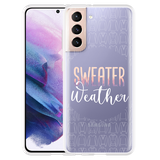 Hoesje geschikt voor Samsung Galaxy S21 - Sweater Weather