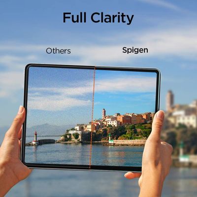 Screen Protector geschikt voor iPad Pro 2021/2022 12.9 inch - Spigen Glas tR Slim Tempered Glass
