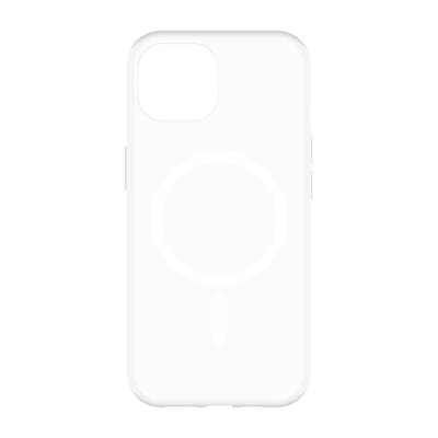 Cazy Soft TPU Hoesje met Magnetische Ring geschikt voor iPhone 15 - Transparant
