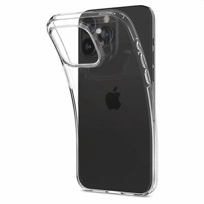 Spigen Liquid Crystal Case geschikt voor Apple iPhone 15 Pro Max Telefoonhoesje - Transparant