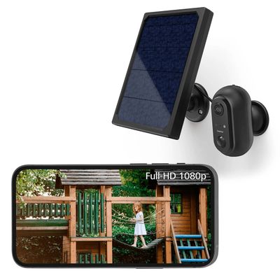 Hama Wi-Fi Solar Bewakingscamera voor Buiten - Full HD 1080p - Zwart