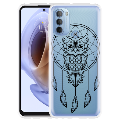 Cazy Hoesje geschikt voor Motorola Moto G41 - Dream Owl Mandala