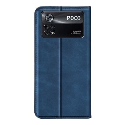 Cazy Wallet Magnetic Hoesje geschikt voor Poco X4 Pro - Blauw