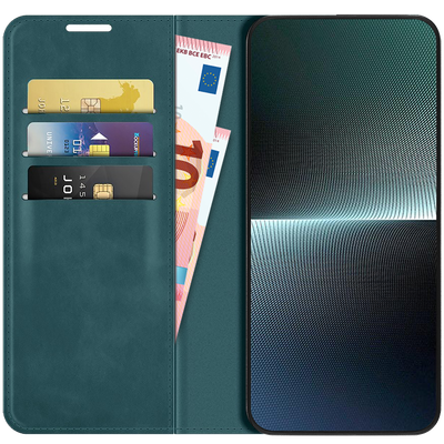 Cazy Wallet Magnetic Hoesje geschikt voor Sony Xperia 1 V - Groen