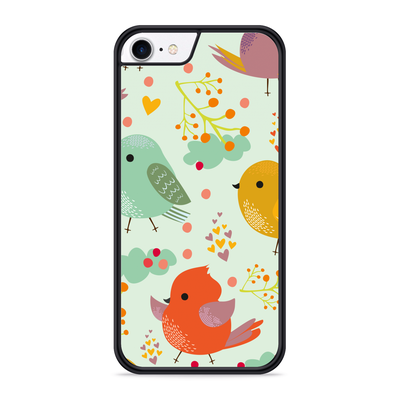 Cazy Hardcase hoesje geschikt voor iPhone 8 - Cute Birds