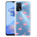 Hoesje geschikt voor Oppo A16/A16s - Flamingo