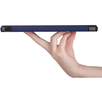Cazy TriFold Hoes met Penhouder geschikt voor Samsung Galaxy Tab S7 - Blauw