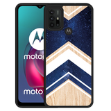 Hardcase hoesje geschikt voor Motorola Moto G10 - Space wood