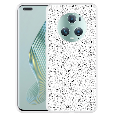 Cazy Hoesje geschikt voor Honor Magic5 Pro Terrazzo Look