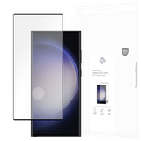 Full Cover Screenprotector geschikt voor Samsung Galaxy S23 Ultra - 2 stuks Screenprotectors Gehard Glas - Zwart