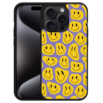 Cazy Hardcase Hoesje geschikt voor iPhone 15 Pro Smileys