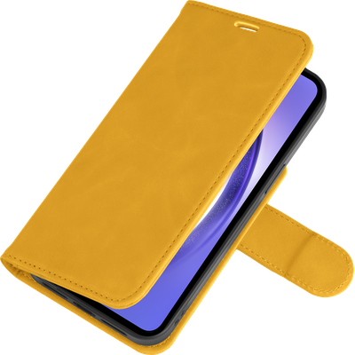 Cazy Uitneembaar Wallet Hoesje voor Samsung Galaxy A54 - Magnetisch 2-in-1 Hoesje met Pasvakjes - Geel