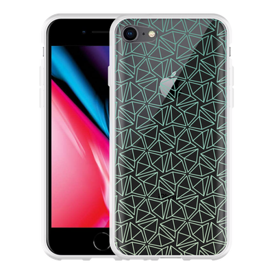 Cazy Hoesje geschikt voor iPhone 8 - Triangles