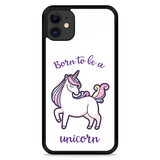 Hardcase hoesje geschikt voor iPhone 11 - Born to be a Unicorn