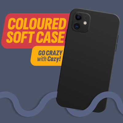 Cazy Soft Color TPU Hoesje geschikt voor iPhone 11 - Black