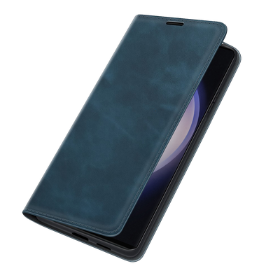 Cazy Wallet Magnetic Hoesje geschikt voor Samsung Galaxy S23 Ultra - Blauw