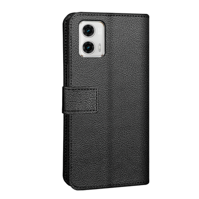 Cazy Wallet Classic Hoesje geschikt voor Motorola Moto G73 - Zwart