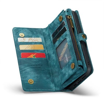 Caseme Case iPhone 15 - Multifunctional Wallet - Blue