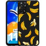 Hoesje Zwart geschikt voor Xiaomi Redmi Note 11/11S - Banana
