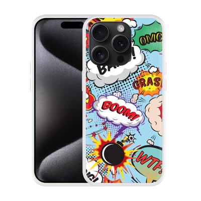 Cazy Hoesje geschikt voor iPhone 15 Pro Comic