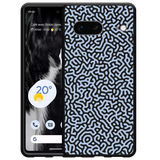 Hoesje Zwart geschikt voor Google Pixel 7 - Blauwe Doodle