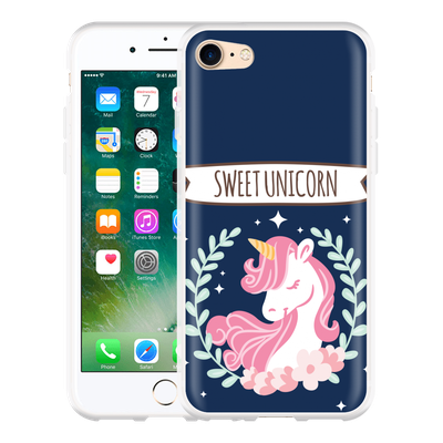 Cazy Hoesje geschikt voor iPhone 7 - Sweet Unicorn