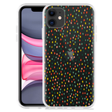 Hoesje geschikt voor iPhone 11 - Happy Dots