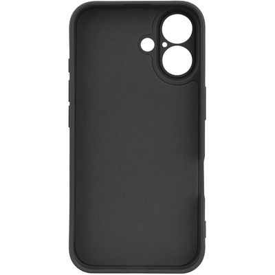 Cazy Soft Color TPU Hoesje geschikt voor iPhone 16 - met Magnetische Ring - geschikt voor Magsafe - Zwart