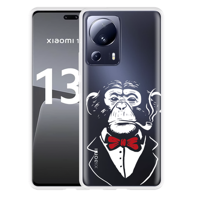 Cazy Hoesje geschikt voor Xiaomi 13 Lite Smoking Chimp