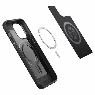 Hoesje geschikt voor iPhone 14 Pro Max - Spigen Mag Armor Case Magfit - Zwart