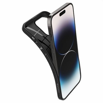 Spigen Liquid Air geschikt voor Apple iPhone 14 Pro Telefoonhoesje - Zwart