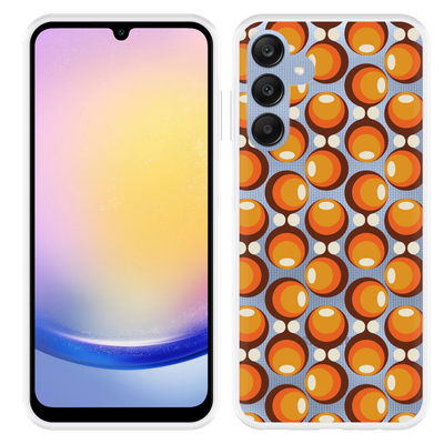 Cazy Hoesje geschikt voor Samsung Galaxy A25 70s Oranje