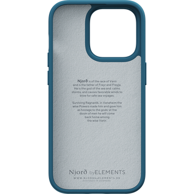 Njord Collections Fabric Tonal Hoesje geschikt voor iPhone 14 Pro - Deep Sea