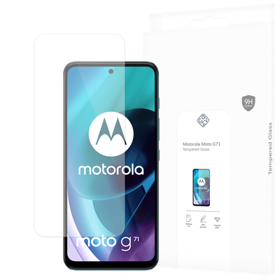 Cazy Tempered Glass Screen Protector geschikt voor Motorola Moto G71 - Transparant