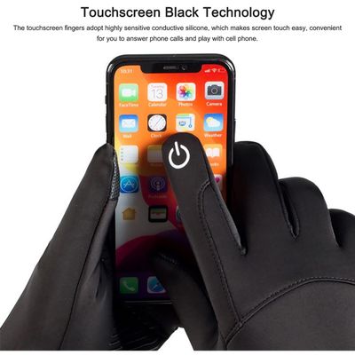 Cazy Waterdichte Touchscreen Handschoenen - Zwart - Maat L