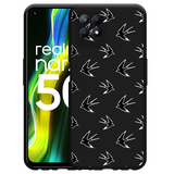 Hoesje Zwart geschikt voor Realme Narzo 50 - Zwaluwen