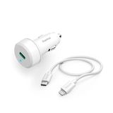 Hama Autolader 20W USB-C naar Lightning - 1 meter - Power Delivery (PD) - Wit