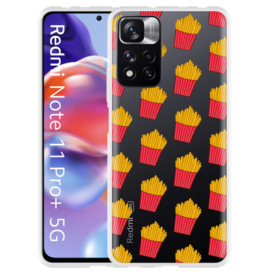 Cazy Hoesje geschikt voor Xiaomi Redmi Note 11 Pro+ - Franse Frietjes