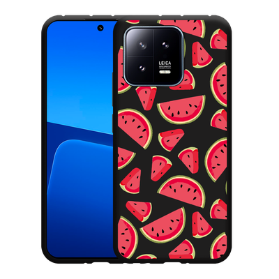 Cazy Hoesje Zwart geschikt voor Xiaomi 13 Watermeloen