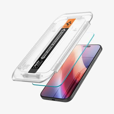 Spigen Screenprotector geschikt voor iPhone 16 Pro Max - Tempered Glas met Montage 2 stuks - Transparant