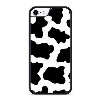 Cazy Hardcase hoesje geschikt voor iPhone 8 - Koeienvlekken