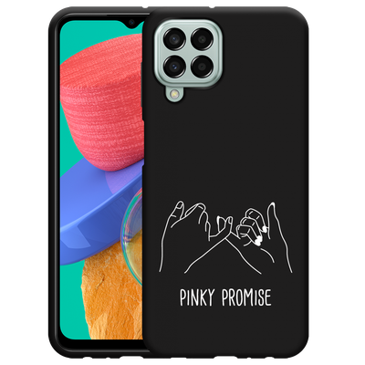 Cazy Hoesje Zwart geschikt voor Samsung Galaxy M33 - Pinky Promise
