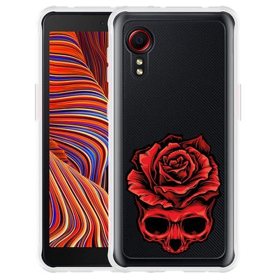 Cazy Hoesje geschikt voor Samsung Galaxy Xcover 5 - Red Skull