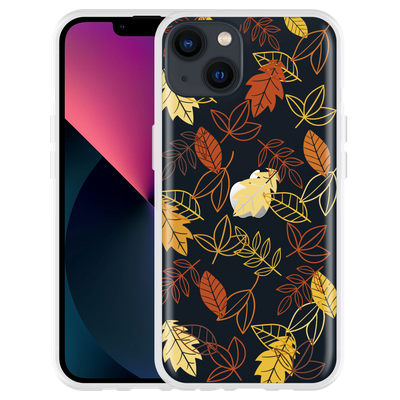 Cazy Hoesje geschikt voor iPhone 13 - Falling Leaves