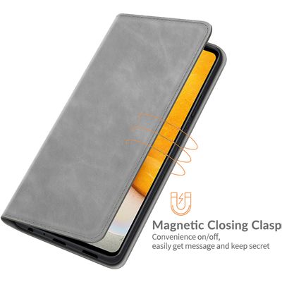 Cazy Wallet Magnetic Hoesje geschikt voor Samsung Galaxy A72 5G - Grijs