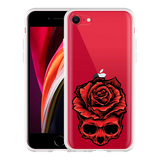 Hoesje geschikt voor iPhone SE 2020 - Red Skull