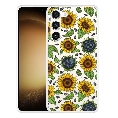 Cazy Hoesje geschikt voor Samsung Galaxy S23+ Sunflowers