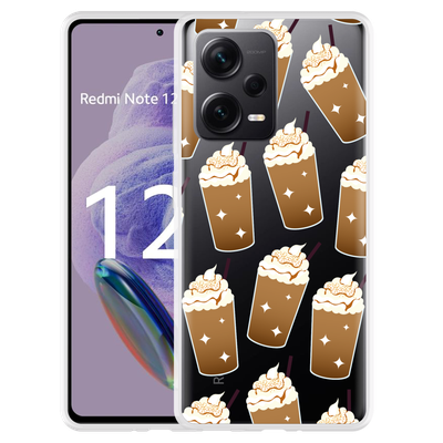 Cazy Hoesje geschikt voor Xiaomi Redmi Note 12 Pro+ 5G Frappuccino's